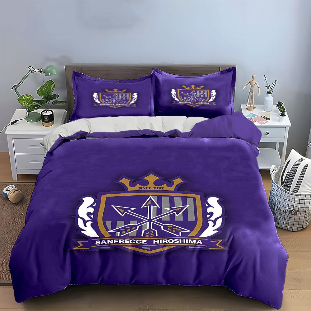 Purple Arrow Crest Bedding Set Bedding Duvet Cover Set Duvet Cover Pillowcases (1 * Duvet Cover 2 * Pillowcases, without duvet insert)