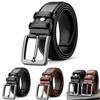 Old School Leather Belt For Men With Alloy Buckle For Casual And Formal Outfits