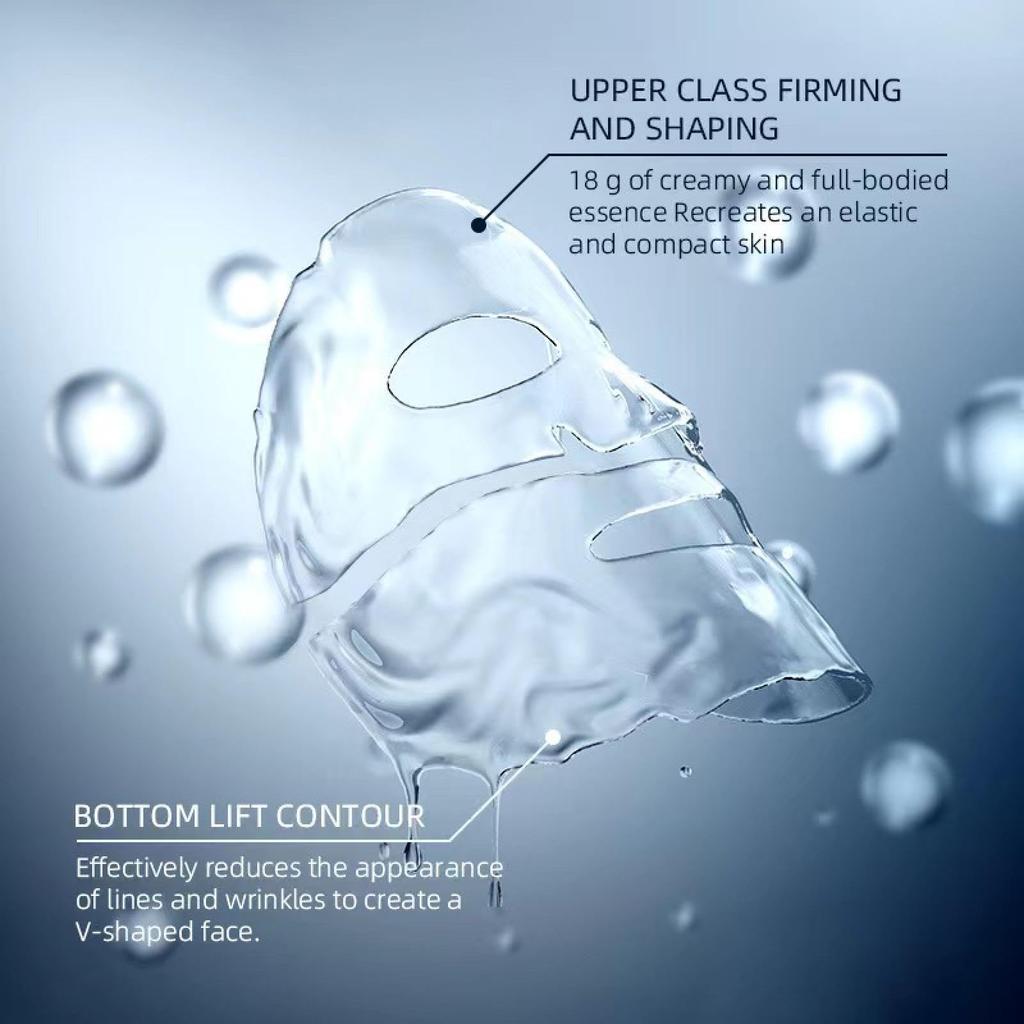 Био Коллаген Реально Глубокая Маска таблетки на Гидрогелевой Маске Высокоувлажняющая Упругая и Блестящая Уход за Порами Сухая и Чувствительная Кожа Косметика Коллагеновая Маска