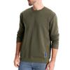 Fall Winter Men Top Loose O Neck Long Sleeves Pure Color Warm Pullover Mid