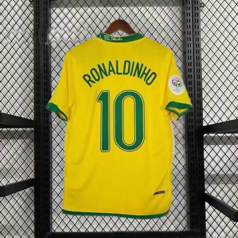 Retro National Team Football Jerseys 02 Brazil 06 France Argentina Croatia Printed Soccer Men Women