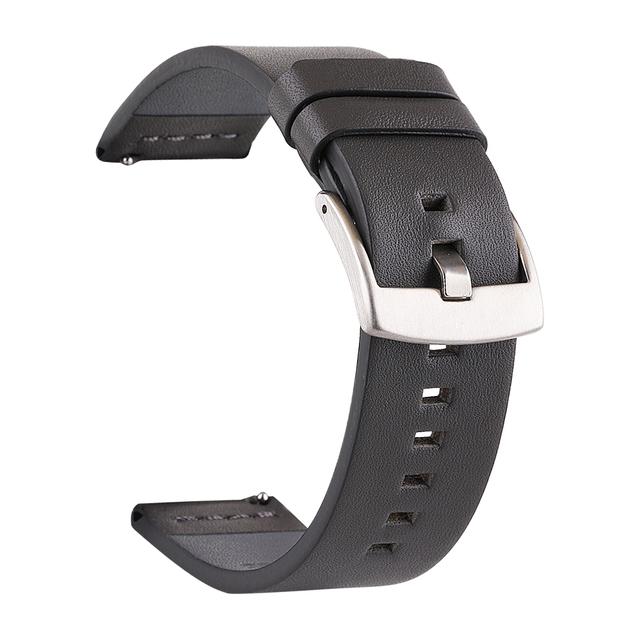 20 22mm Leather Straps For Huawei Watch GT 3 Strap 42mm Amazfit GTS 2 Mini Amazfit Bip Watch Band 18mm 24mm Quick Release