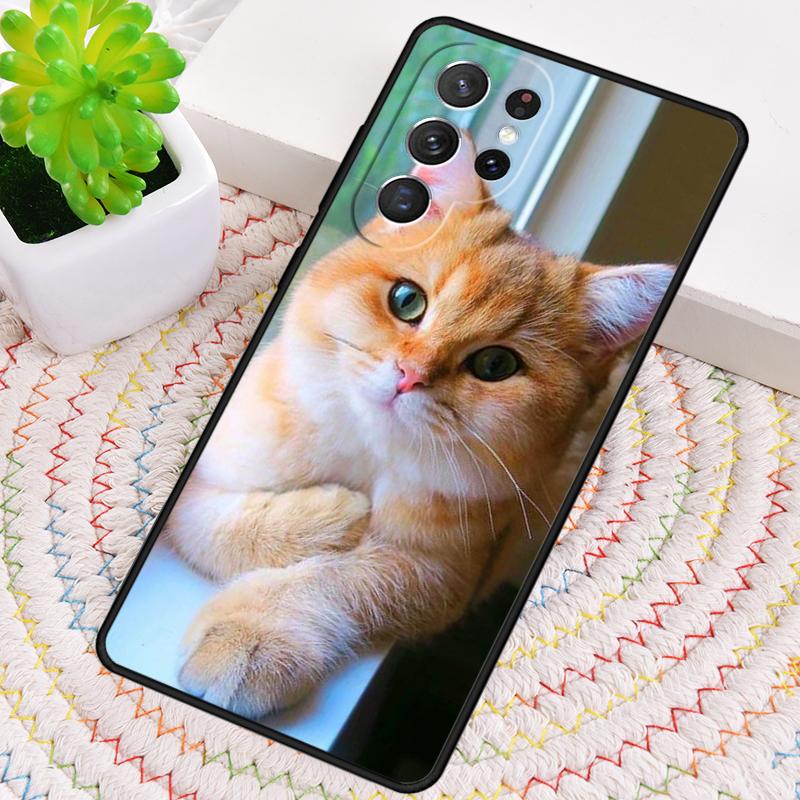 Милые Животные Кошки Рисунок Чехол для Телефона для Samsung Galaxy note 10 pro S26 Ultra S23 S24 FE S25 S21 S22 PLUS Ударопрочный Чехол