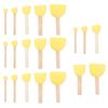 20pcs Sponge Brush Set DIY Round Yellow Mushroom Stick Painting Tools for Children Craft Drawing