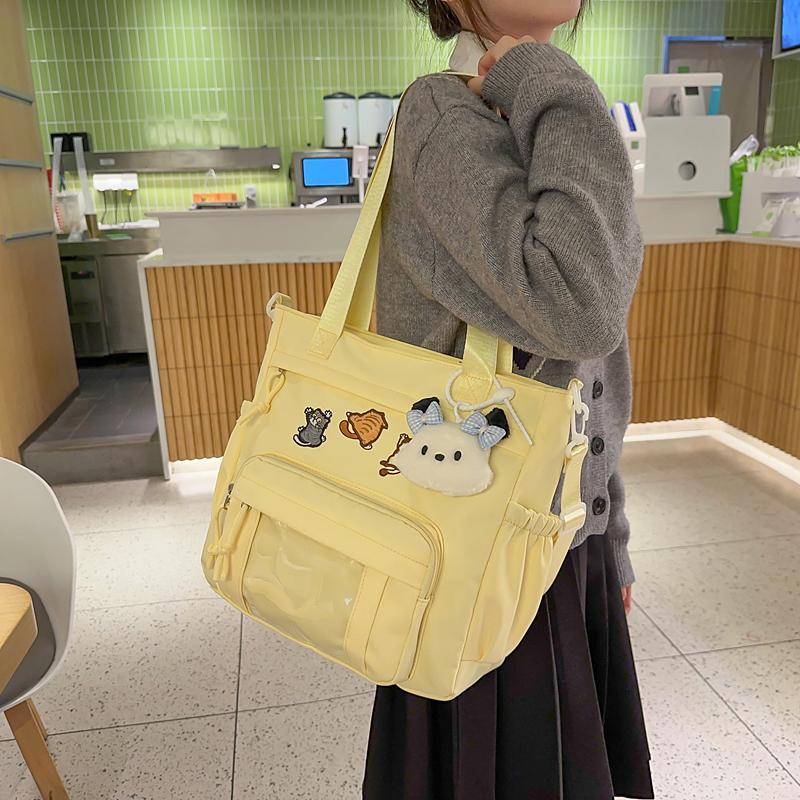 Сумка через плечо Cartoon Commuter женская большая вместительная студенческая сумка-тоут студенческая сумка через плечо