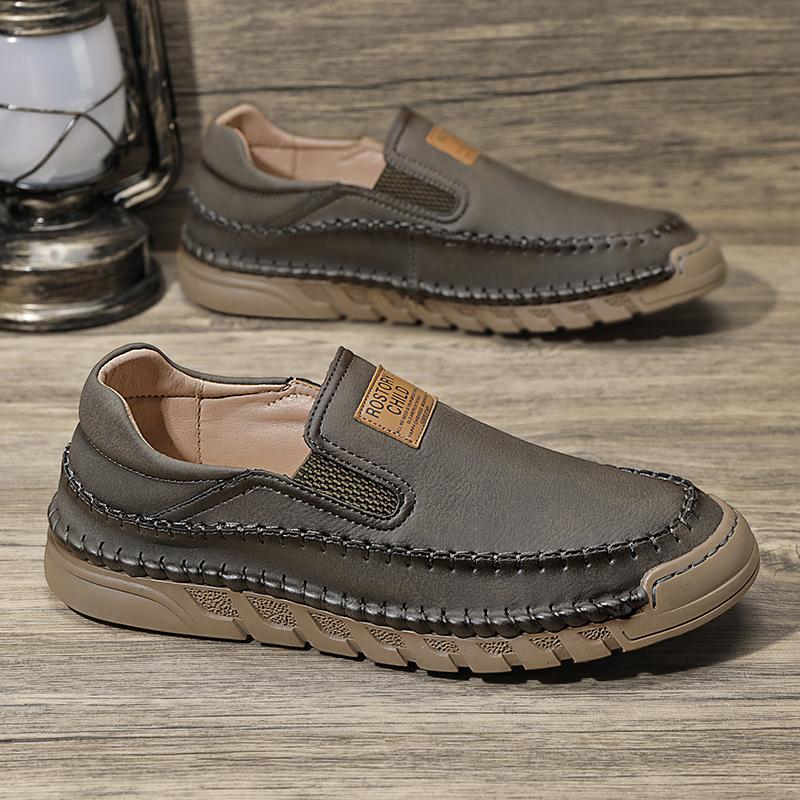 38-46 Уличная кожаная обувь Мужские кроссовки для хайкинга Обувь для вождения автомобиля Кожаная обувь большого размера Ботильоны