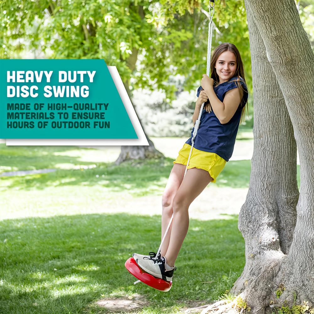 1шт. Игрушка-качели с восьмиугольными лепестками, утолщенная, разноцветная, ПЭ (Полиэтилен) Материал, дисковое сиденье, для детских игровых площадок в помещении и на открытом воздухе