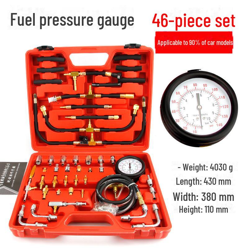 Nolidun Car Fuel Pressure Gauge - Auto Repair & Maintenance Tool