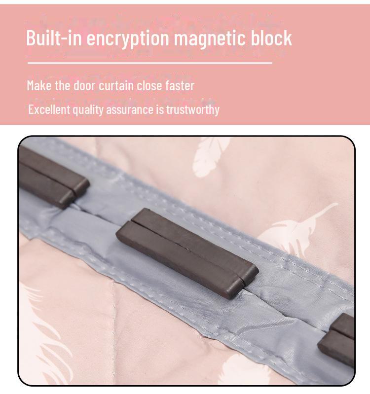 Зимняя хлопковая утепленная дверная штора - утолщенная, ветрозащитная, теплая