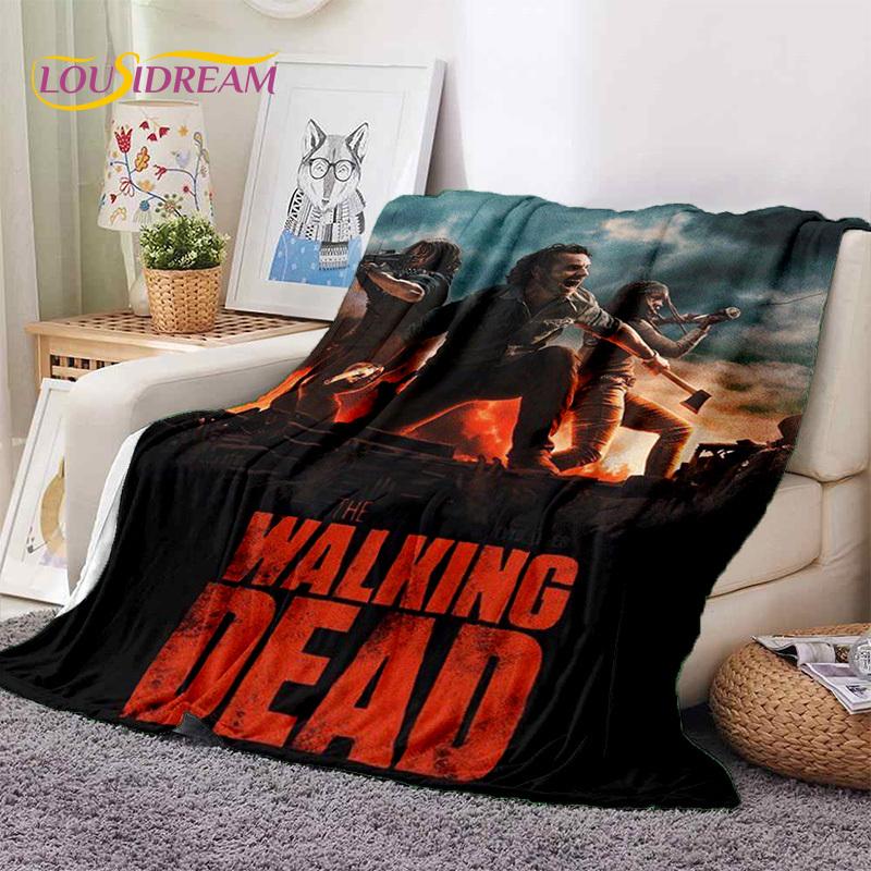Ходячие мертвецы Линкольн TWD Мягкие одеяла, Теплое плед-покрывало, Уютное одеяло для пикника, кроватей, дивана, дома, спальни, Подарок