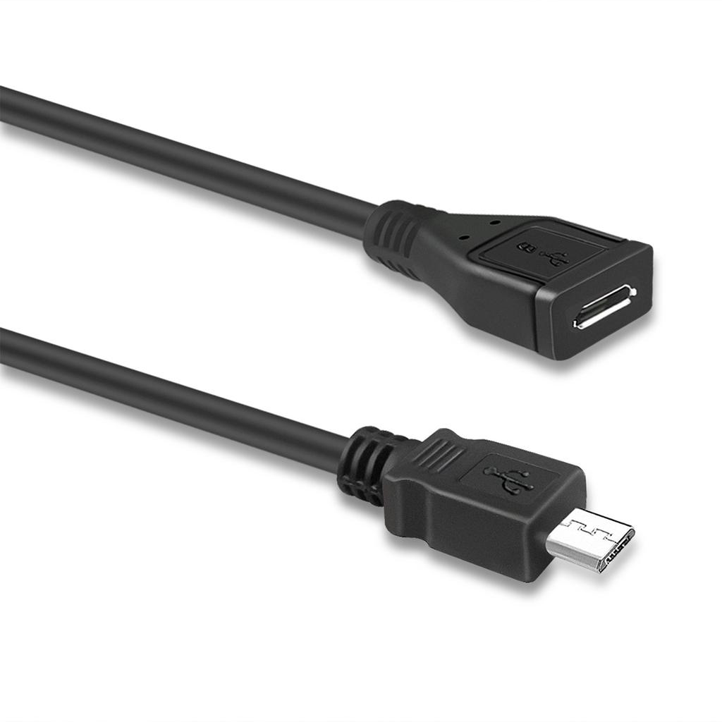 Удлинительный кабель Micro USB Type B 5-контактный "папа" - "мама", провод питания, кабель для зарядки, полный набор контактов, аксессуары