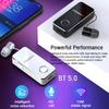 Беспроводной 5.4 rphone Вибрирующий Оповещение Зажим для Рубашки Hdphone с Микрофоном для Смартфона Музыка Hdset