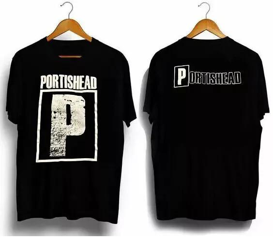 90-е Portishead группа Графическая футболка с коротким рукавом Унисекс Футболка Репринт футболка Унисекс Футболка