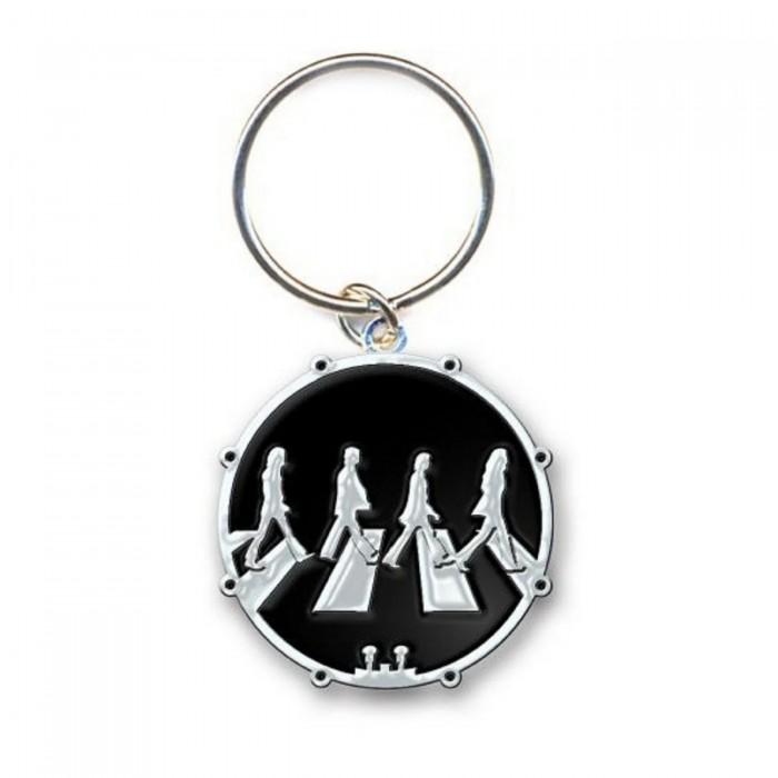The Beatles Abbey Road Crossing Chrome Keyring