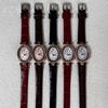 Часы Water Drop Type Retro Light Luxury High-end Водонепроницаемые кварцевые часы Oval Fashion Diamond-Incrinkled Womens Watch