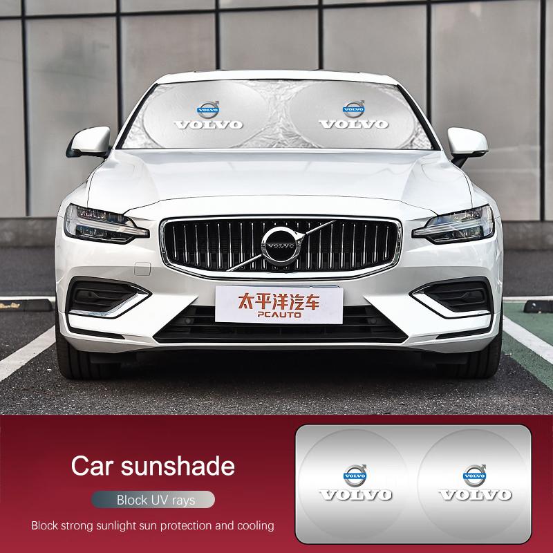 Автомобильный солнцезащитный козырек на лобовое стекло Автомобильная внутренняя ткань от солнечных ожогов для Volvo Xc60 Xc90 V40 V60 S60 V50 V90 S80 C40 XC40 V70 XC70 C30 C70