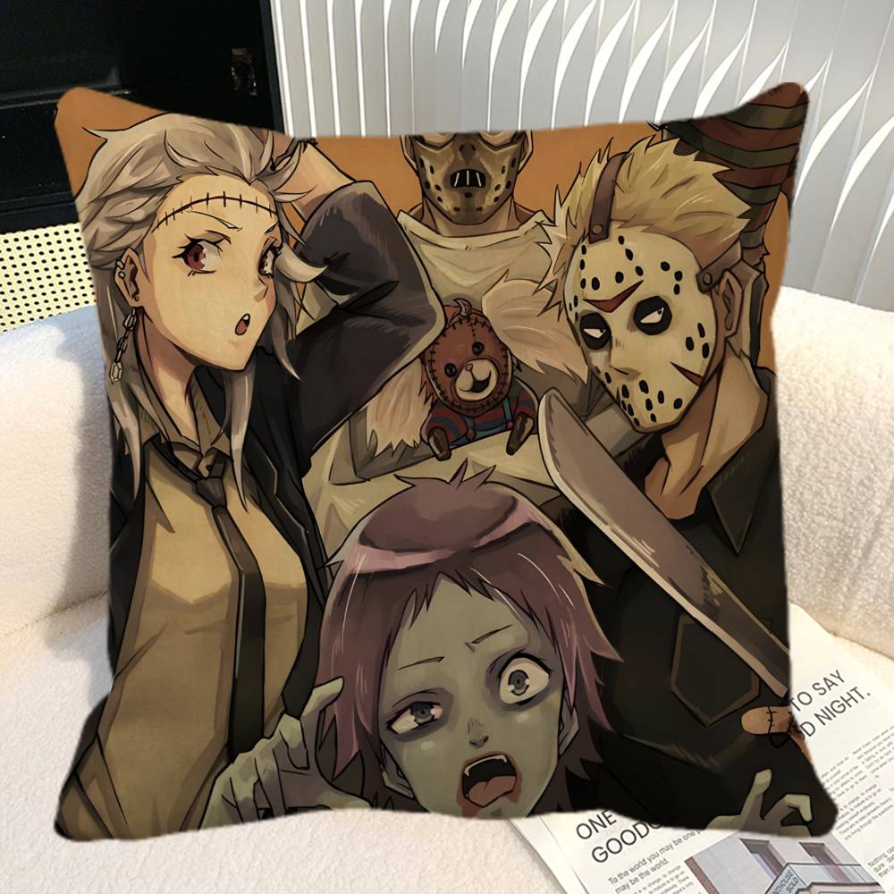 Anime D Dorohedoro Retro Pillow Case Square Pillow Bedroom Sofa Leisure Comfort Cushion Car Home Decoration