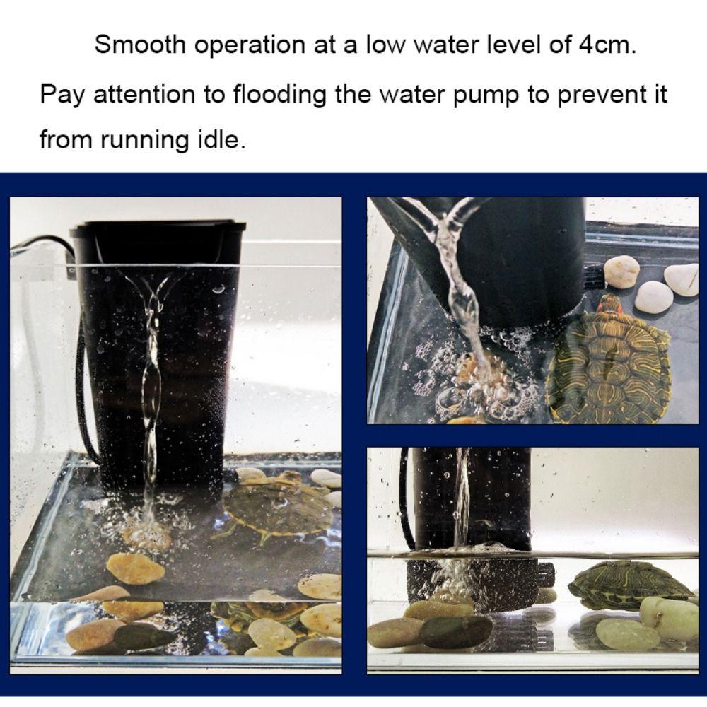 Фильтр для черепахового аквариума с низким уровнем воды, мелкий подвесной фильтр для водопада для небольшого аквариума