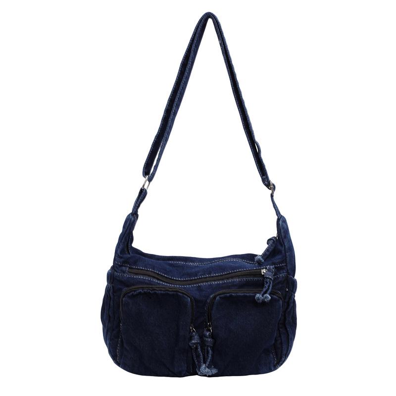 Женская сумка через плечо из денима большой емкости