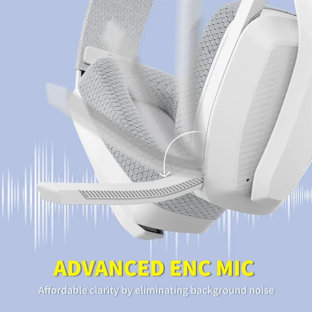 BINNUNE BW06 Беспроводная игровая гарнитура 2,4 ГГц Bluetooth с микрофоном для PS5 PS4 PC Mac Playstation Беспроводная игровая гарнитура с микрофоном