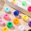 100 шт./набор DIY Акриловые Свободные Бусины Сквозные Ручной Работы Браслеты Ожерелья Изготовление Ювелирных Изделий Красочные Разделительные Бусины Набор Аксессуаров для Рукоделия
