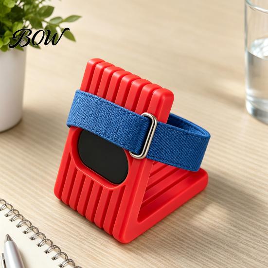 Space-saving Charger Stand 3D Printed Charging Dock for Fitbit Air, Cable Management Station Air Desktop Holder Smartwatch, Vertical with Wire
