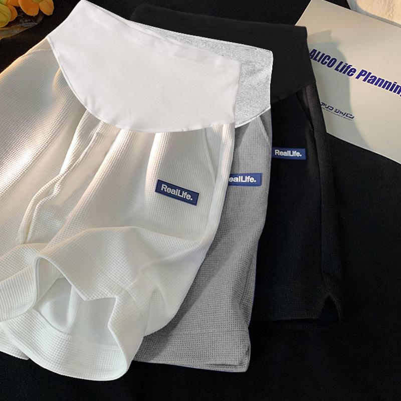 Летние шорты для беременных: Повседневные, Дышащие, Свободного кроя, С поддержкой живота спортивные брюки