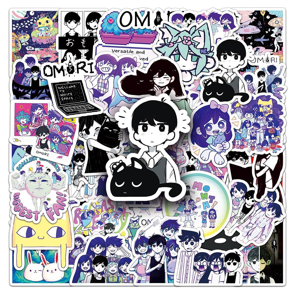 10/30/50 шт. Игра Omori Аниме Наклейки для граффити Водонепроницаемые DIY Скейтборд Ноутбук Милые Солнечный Базилик Мультяшные Наклейки Игрушка Подарок для Ребенка