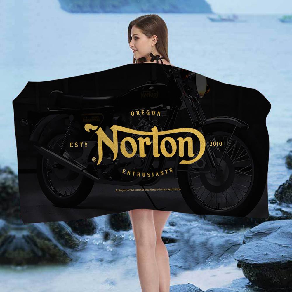 N-NORTONS Мотоциклетные Большие Микрофибровые Пляжные Полотенца Быстросохнущие Полотенца Песчаные Пляжные Полотенца Полотенце для Бассейна Для Путешествий Бассейн Йога