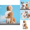 Cute Plush Bunny Keychain Pendant Fluffy White Rabbit Doll Backpack Decoration Gift For Girls