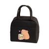 Cartoon Cute Capybara Print Insulated Lunch Bags  Portable Thermal Lunch Tote Bags Picnic Food Preservation Lunch Box Bag