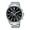 SEIKO PULSAR PT3A39X1 Часы-хронограф Seiko Pulsar Analog Chronograph Silver Black Watch [Товар]