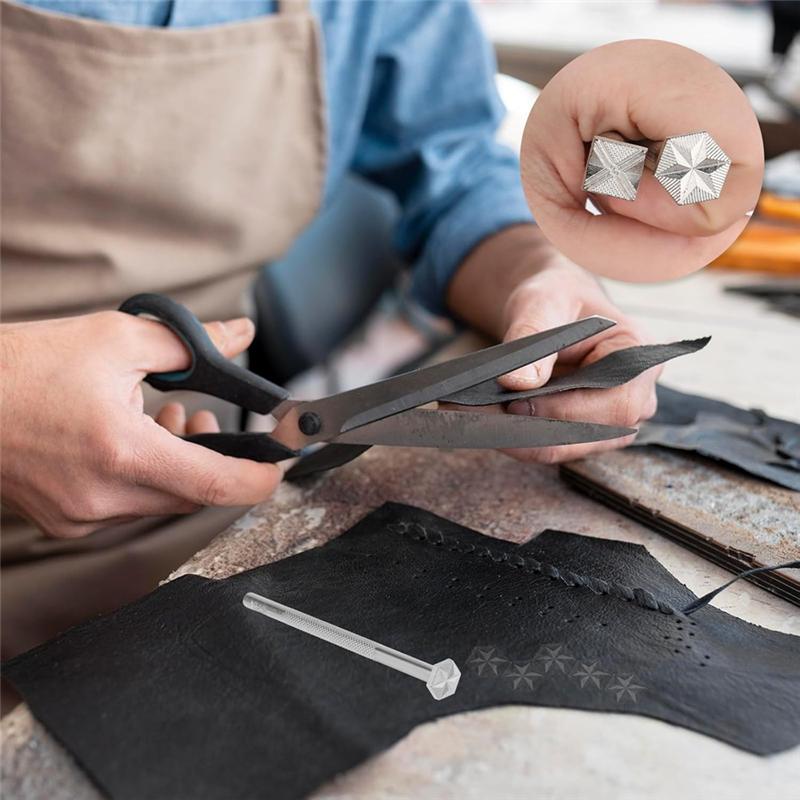 Тренд 2025 Кожаные штампы 2 штуки Профессиональные инструменты для тиснения кожаных бордюров для работы с кожей