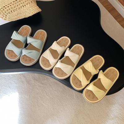 Наступая на дерьмо~ Мягкая плоская подошва, женская новая верхняя одежда на лето 2025. Мягкая подошва, удобные прохладные тапочки