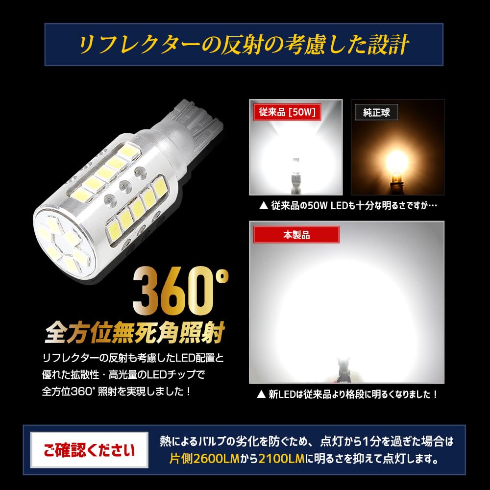 YOURS DAYZ Compatible LED Backup Set of ZES Vehicle Inspection Rear Tail Custom for Nissan M Lights, T16, 2600LM, 2, 6500K, Chip, Compliant, Lights,