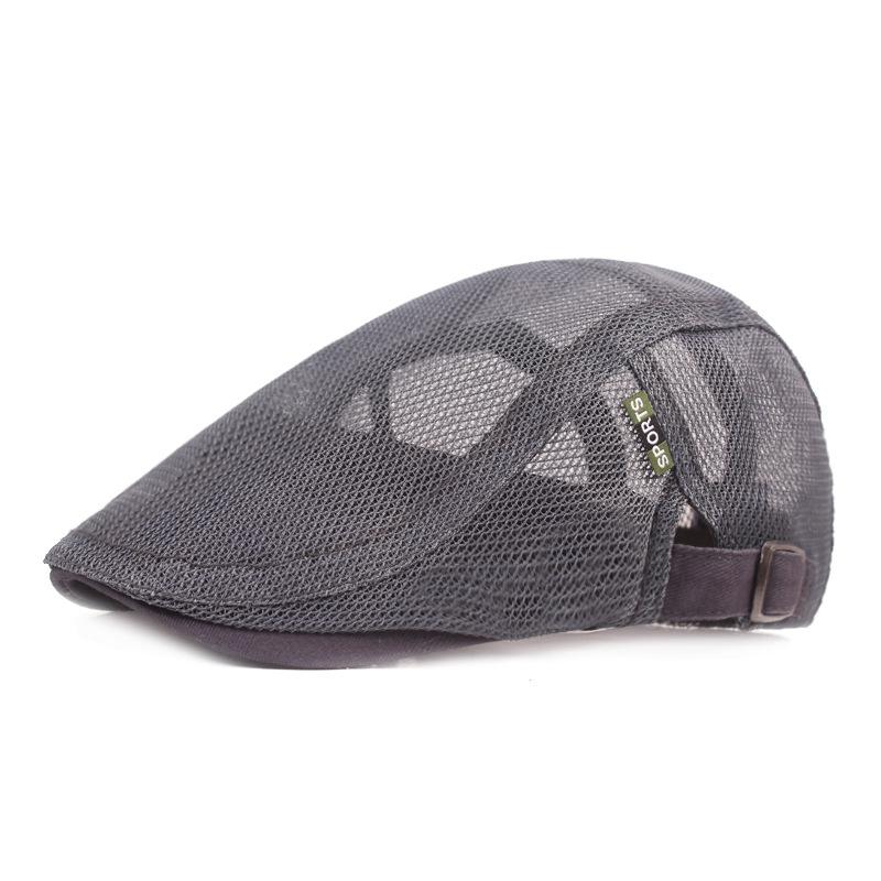 Сетчатая кепка мужская летняя кепка с утиным язычком, классная дышащая шляпа от солнца, литературный молодежный берет для мужчин и женщин, солнцезащитная кепка