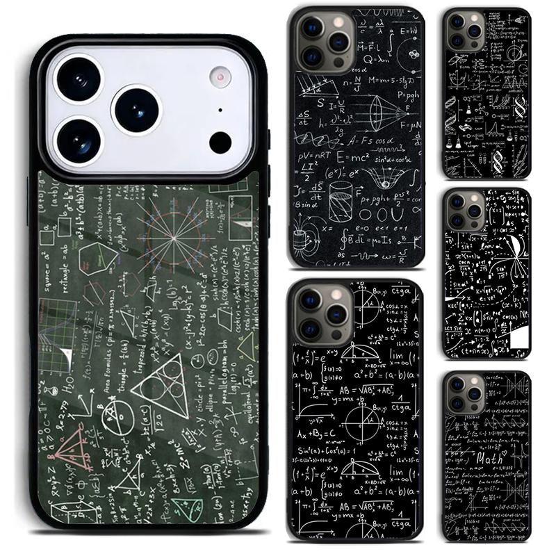 Physics Math Formula Equation Phone Case for iPhone 17 16 15 Pro Max Air 14 13 12 11 Plus Shockproof Capa Cover
