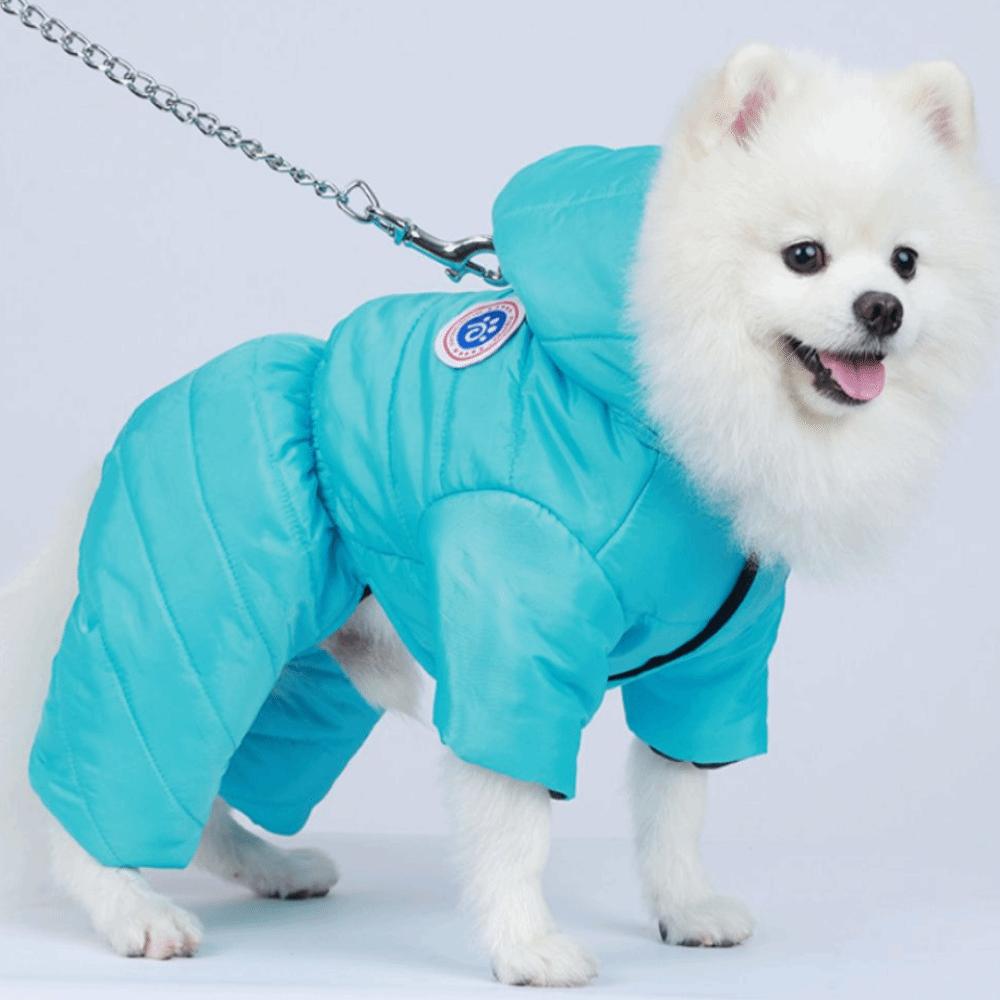 Warm Dog Down Jacket Windproof Winter Dog Coat Dog Jumpsuit Puppy Hoodies Coat Daily Walk