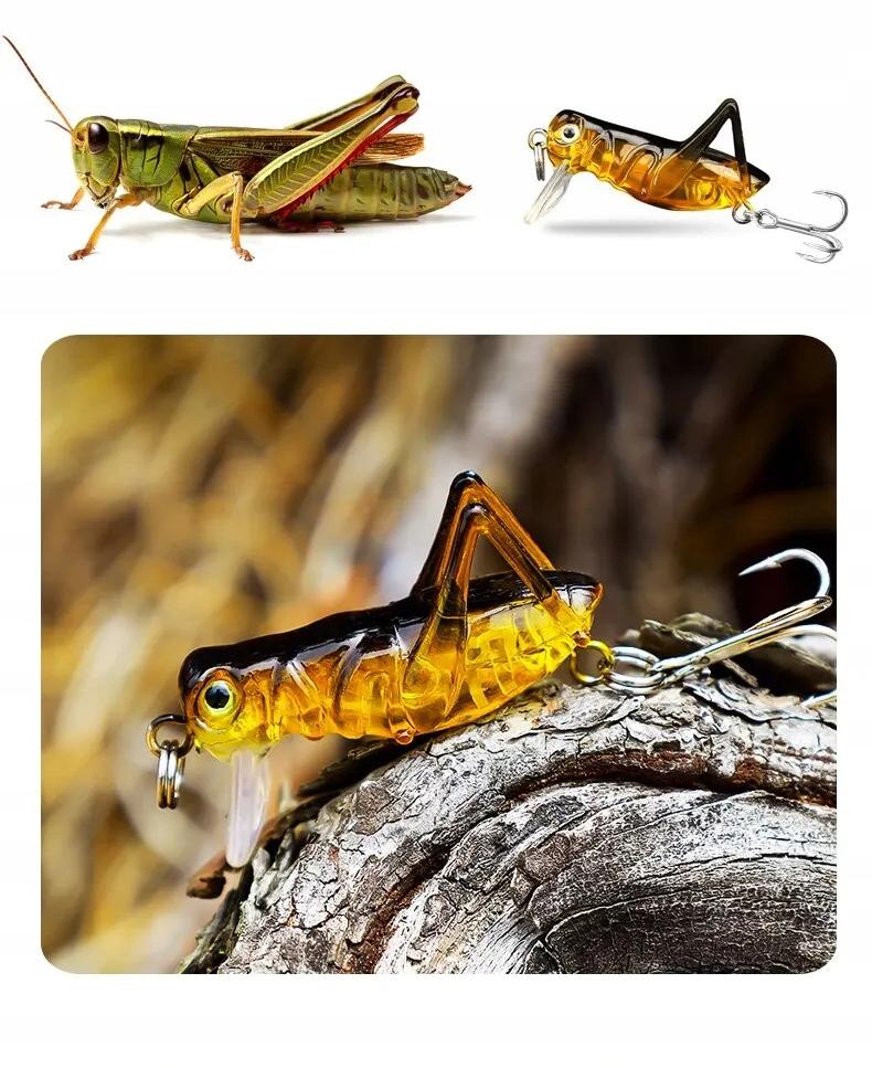 Wobbler Grasshopper Grasshopper Cicada Fishing Bait Pike Zander 4Cm