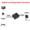 New Digital To Analog Audio Converter Coaxial /Toslink In Headphone Speaker RCA Out