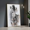 Картина на холсте с животными, настенное искусство, черно-белые постеры с изображением зебры и принты, настенные панно для украшения гостиной, домашний декор