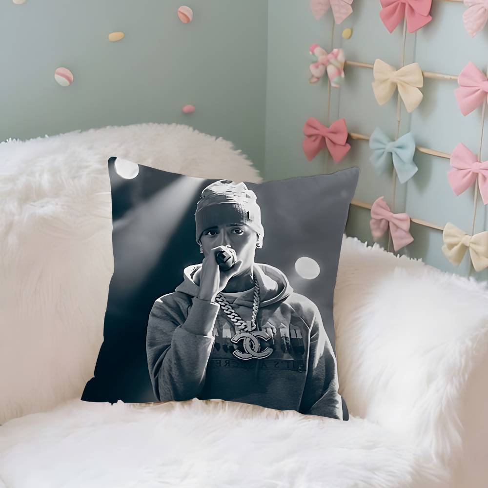 Central Cee Английский рэпер Чехол Плюшевая ткань Мягкая наволочка Двусторонний принт Чехол для подушки Домашние подарки