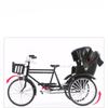 1/10 Scale Alloy Classic Retro Rickshaw Car Model Diecasts Metal Tricycle Handcart Vehicles Model Simulation Children Toys Gifts