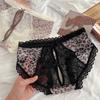Женские летние новые сексуальные кружевные трусы-слипы треугольной формы с леопардовым принтом, полые, дышащие, с хлопковой ластовицей