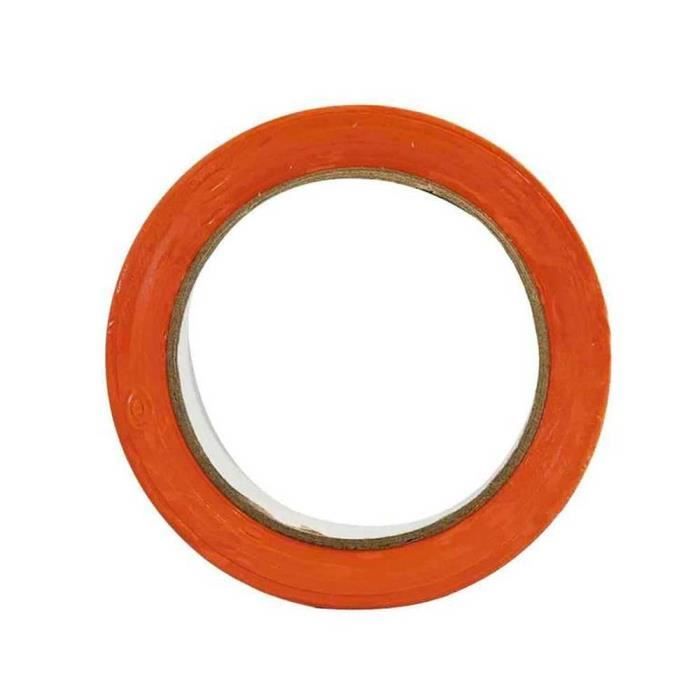 Ruban adhésif de chantier multi usage, masquage réparation - PVC orange - 33 m x 50 mm - BTP, bâtiment, travaux de plâtrage
