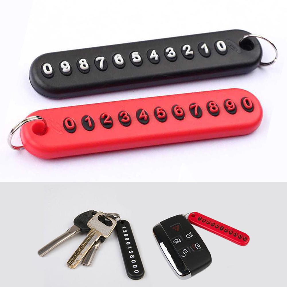 Новый DIY анти-потерянный номер телефона кулон автомобильный ключ Chian брелок сумка висит декор автомобиль орнамент