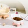 Миска для милого кота Керамическая кормушка для питья для питомца Зоотовары Миска для питомца на высокой ножке Защита шеи
