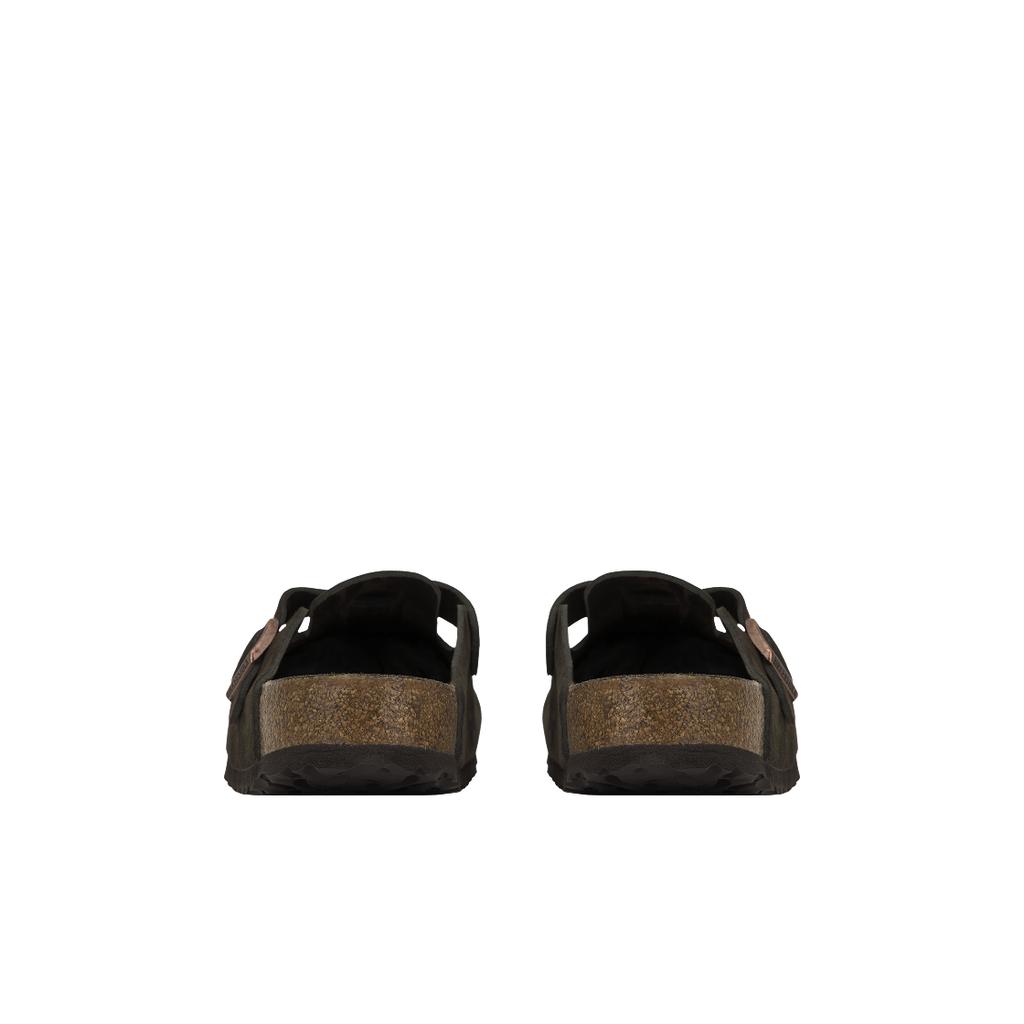 Birkenstock Бостон Мягкая стелька Замша Мокко Унисекс Кроссовки Коричневый 0660461