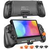 For N-Switch OLED Controller Upgrade Gamepad Handheld Grip Built-in 6-Axis Gyro Custom Controller for Switch & Switch OLED