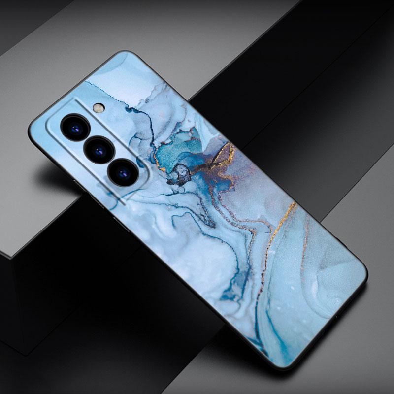 Винтажный мраморный чехол для телефона Samsung Galaxy S22 Pro S21 S20 FE Ultra S10 Lite S10 S10E S9 S8 Plus, мягкий черный чехол из ТПУ